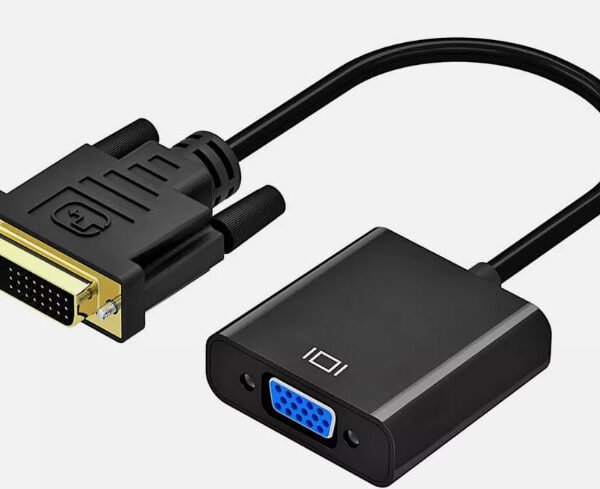 Adapter DVI-D męski na VGA żeński – konwerter cyfrowo-analogowy