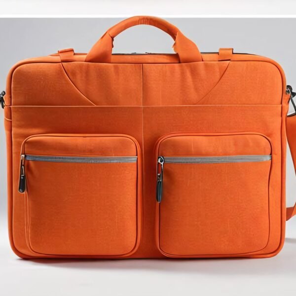 laptop bag orange red