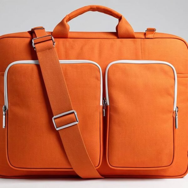 Second image of laptop bag orange
