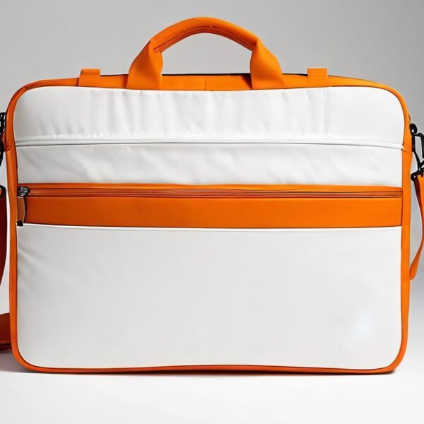 laptop bag orange-white