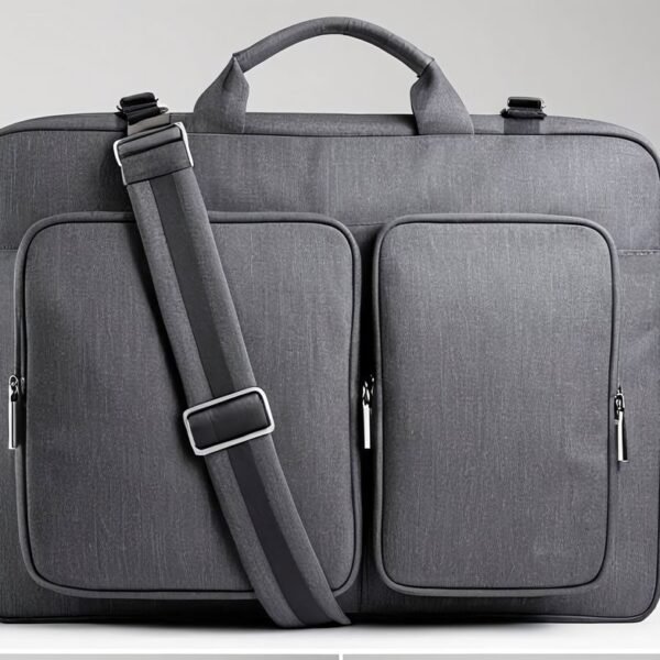 Second image of laptop bag grey