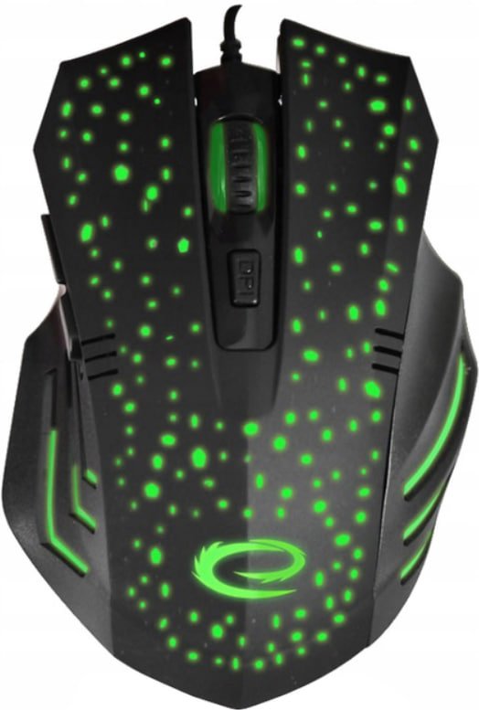 Mysz Esperanza MX212 Galaxy USB Black/Green