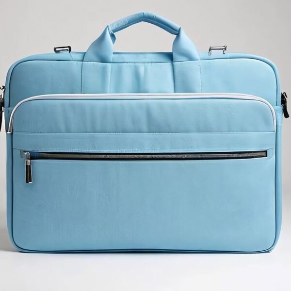 Second image of laptop bag sky blue